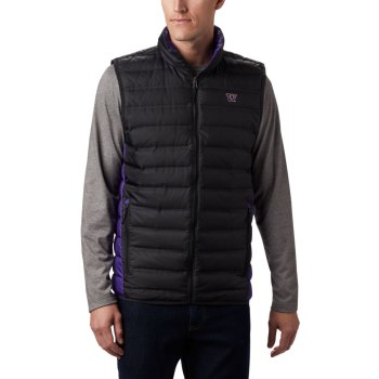 Columbia Collegiate Lake 22 Reversible - Washington, Chaleco Negros Morados Para Hombre | 105369-BHI